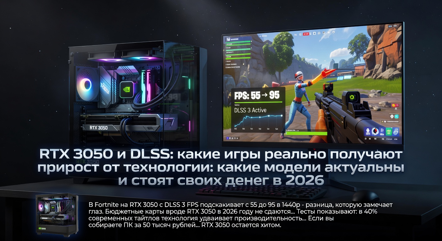 RTX 3050 и DLSS: какие игры реально получают прирост от технологии: какие модели актуальны и стоят своих денег в 2026