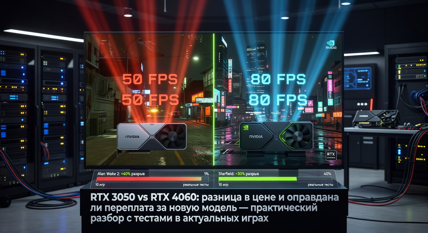 RTX 3050 vs RTX 4060: разница в цене и оправдана ли переплата за новую модель — практический разбор с тестами в актуальных играх