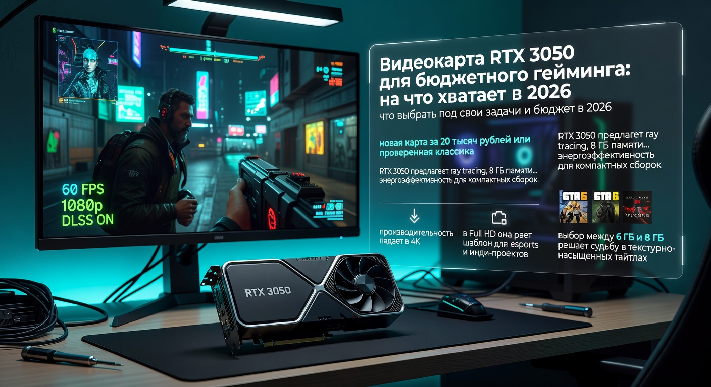 Видеокарта RTX 3050 для бюджетного гейминга: на что хватает в 2026: что выбрать под свои задачи и бюджет в 2026